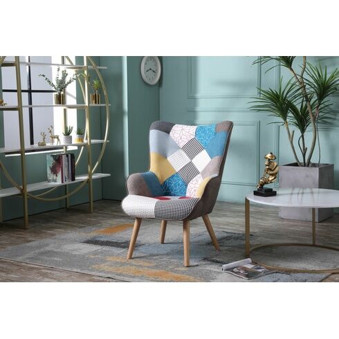 Trieste Patchwork Accent Chair